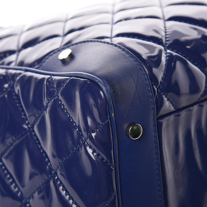 Chanel Vinyl Calfskin Viaggio Travel Bag Blue 11 of 14
