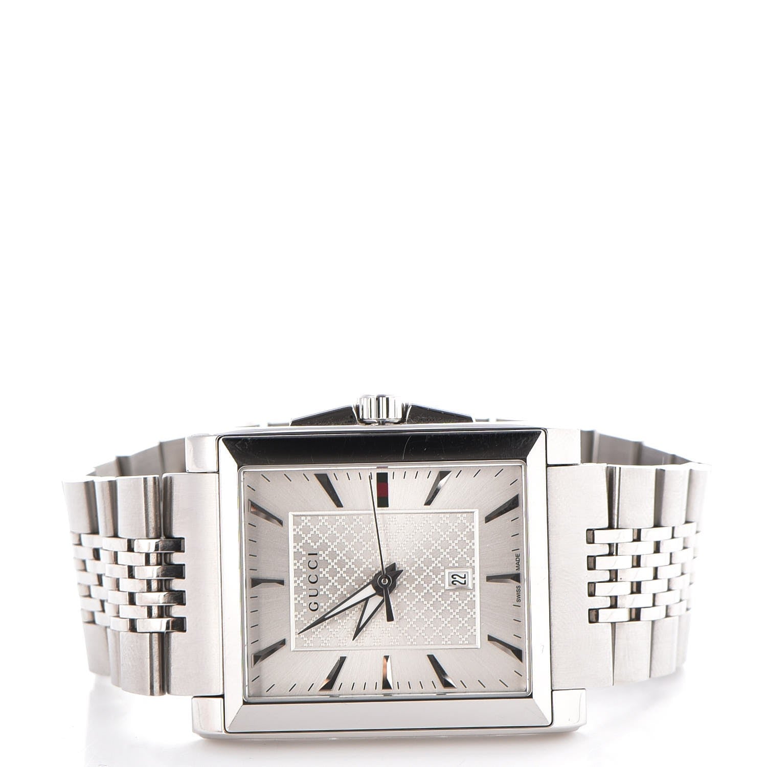 Gucci Stainless Steel 32mm G-Timeless Rectangle Quartz Watch 3 of 10