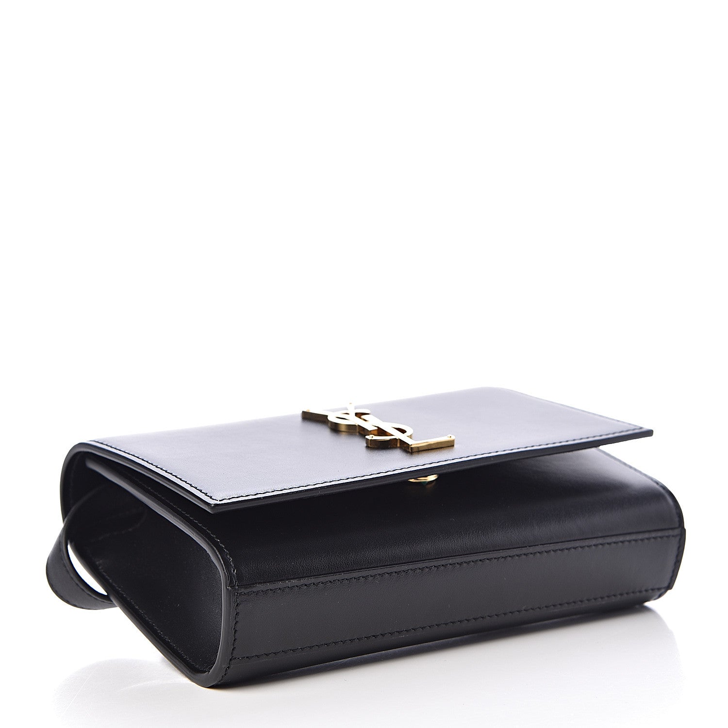 Saint Laurent Smooth Calfskin Monogram Kate Belt Bag Black 4 of 9