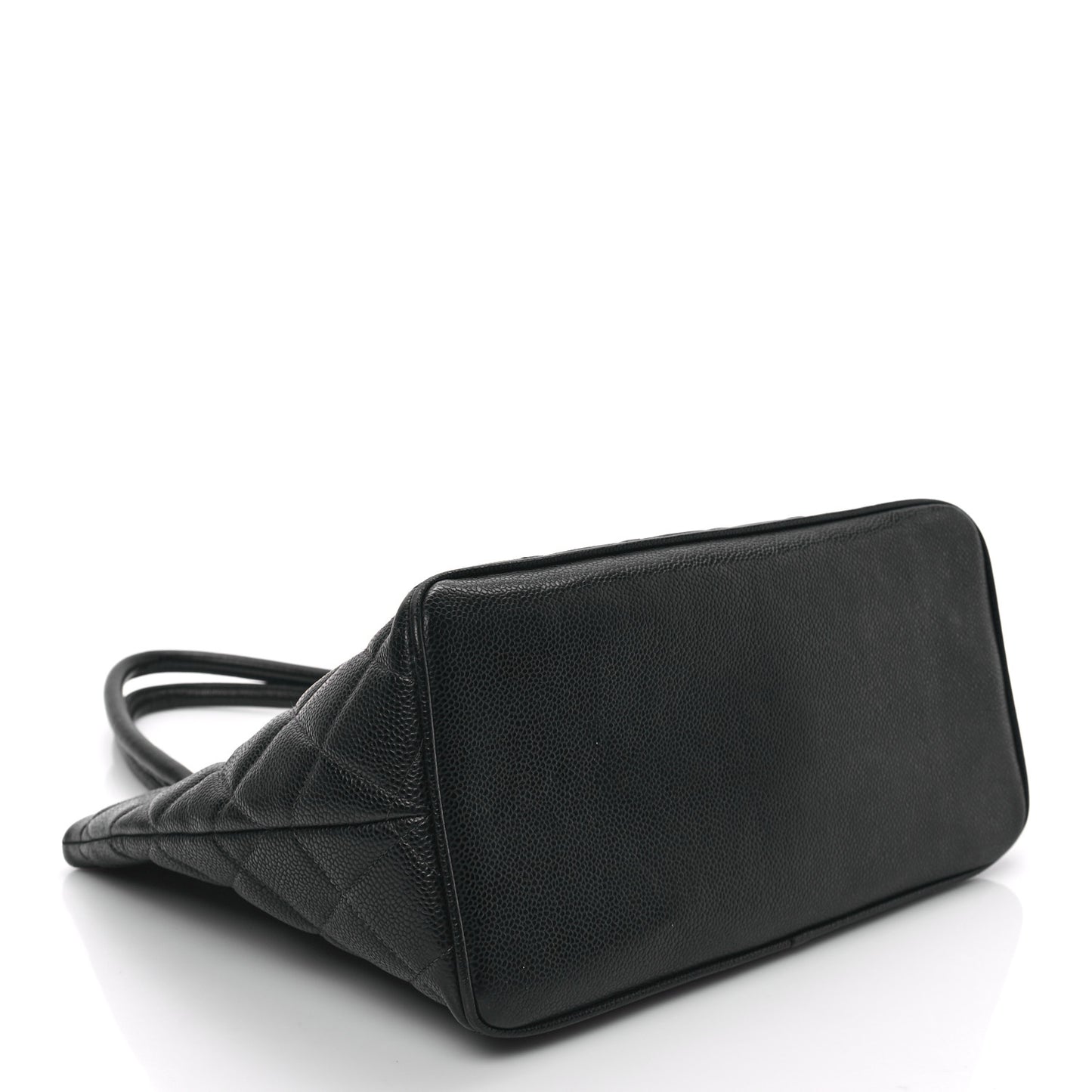 Caviar Quilted Medallion Tote Black