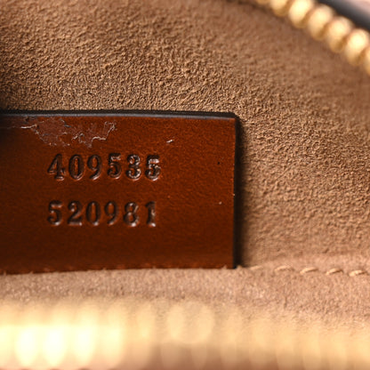 Gucci GG Supreme Monogram Cuoio Toscano Mini Chain Shoulder Bag Beige Ebony Cuir 7 of 11