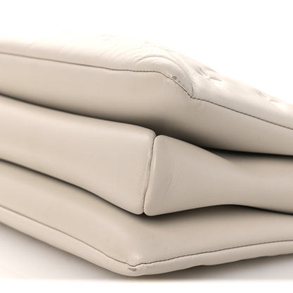 Louis Vuitton Lambskin Embossed Monogram Coussin PM Cream 9 of 12