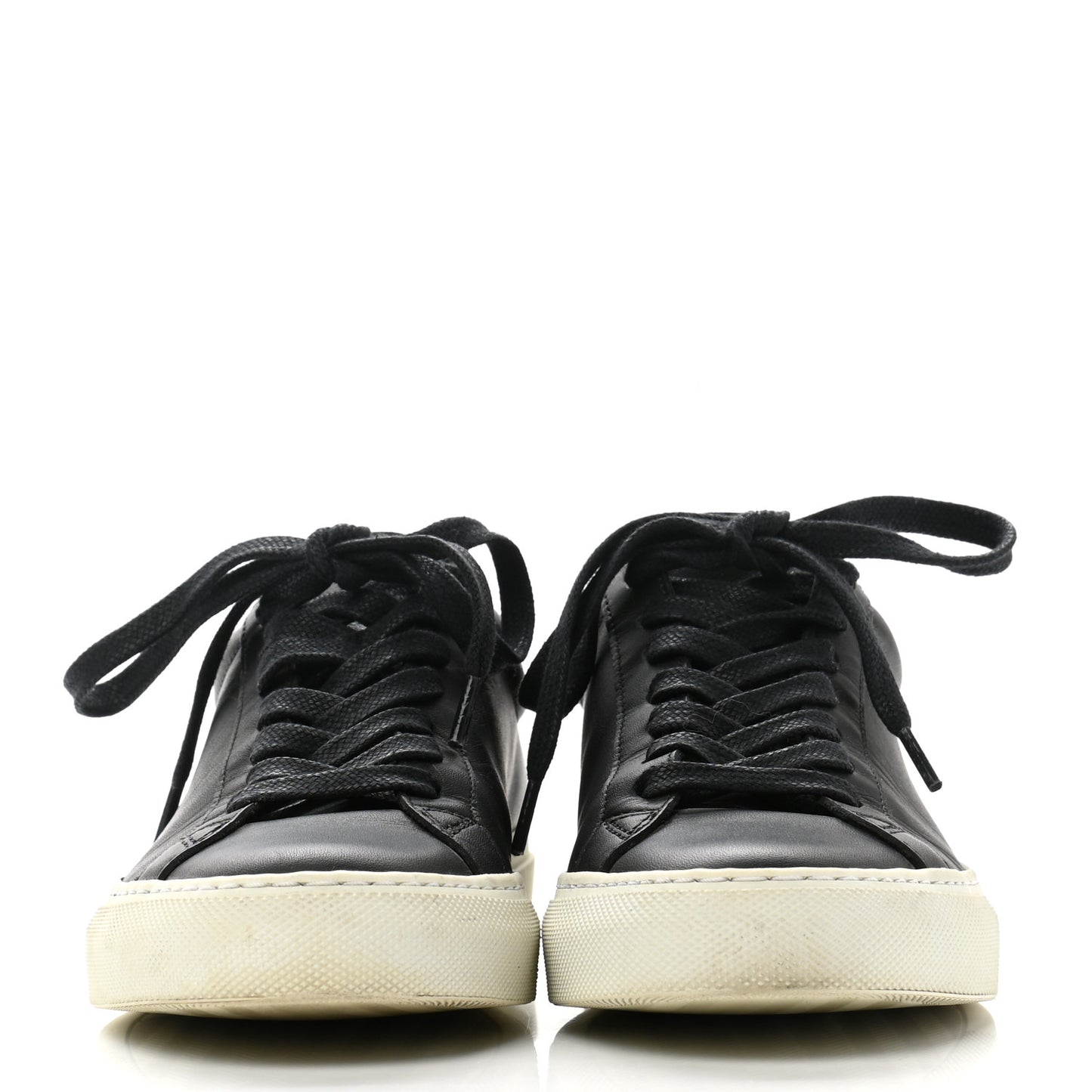 Calfskin Urban Street Sneakers 35 Black