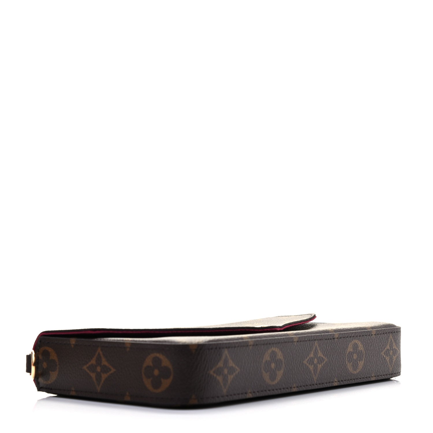 Louis Vuitton Monogram Pochette Felicie Chain Wallet Fuchsia 3 of 4