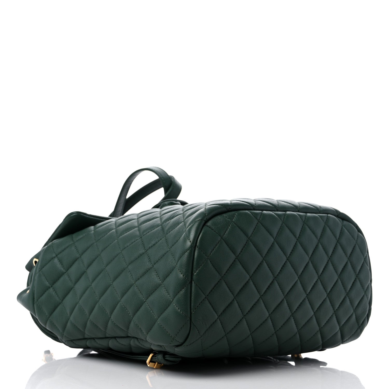 Chanel Calfskin Quilted Large Urban Spirit Backpack Dark Green 4 of 12