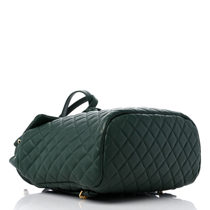 Chanel Calfskin Quilted Large Urban Spirit Backpack Dark Green 4 of 12