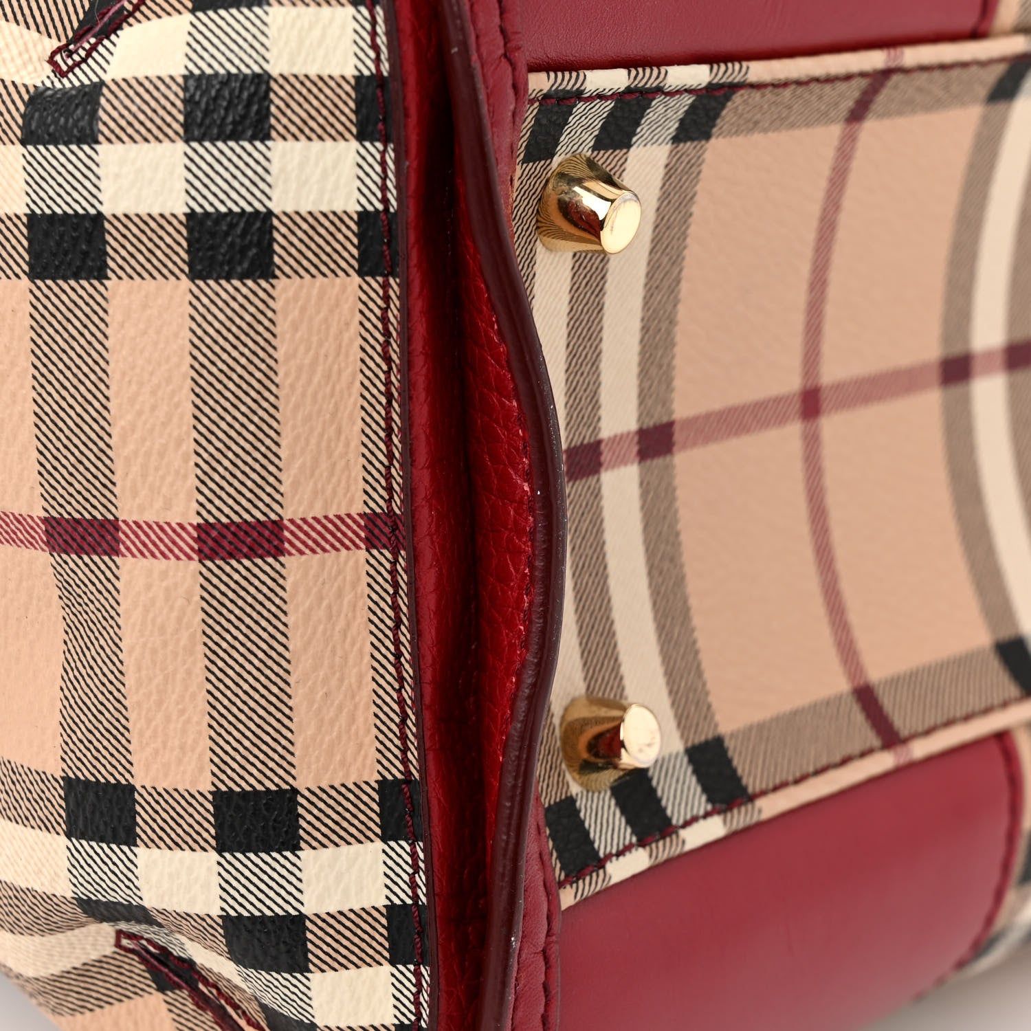 Burberry Haymarket Check Colours Small Gladstone Military Red 11 of 11