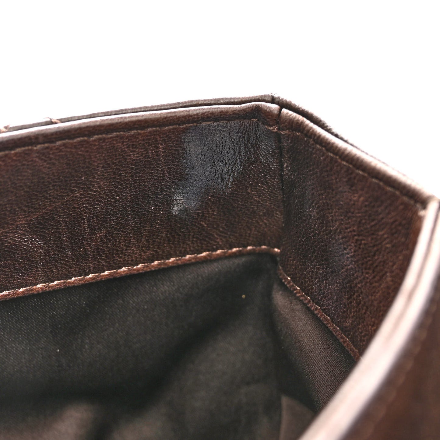 Lambskin Quilted Large Chanel 3 Flap Dark Brown