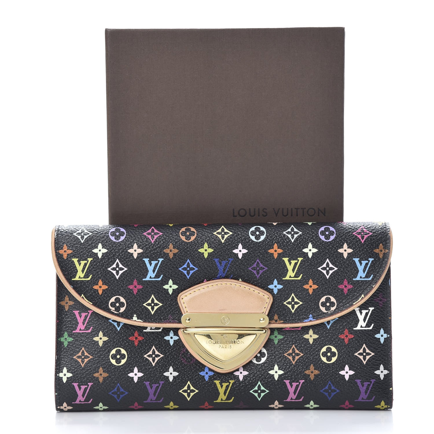Louis Vuitton Monogram Multicolor Eugenie Wallet Black Grenade 9 of 9
