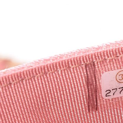 Chanel Iridescent Caviar Quilted Wallet on Chain WOC Rose Pink 8 of 11