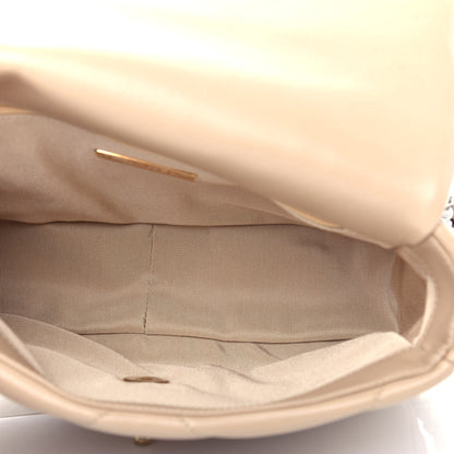 Chanel Lambskin Quilted Medium Chanel 19 Flap Dark Beige 5 of 10