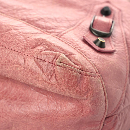Balenciaga Agneau Classic Hardware Day Hobo Rose Bruyere 6 of 18