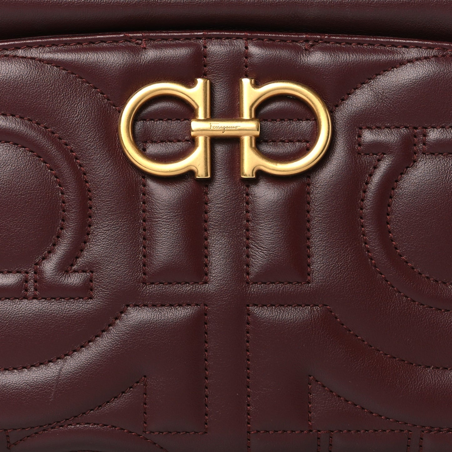 Calfskin Quilted Gancini Camera Bag