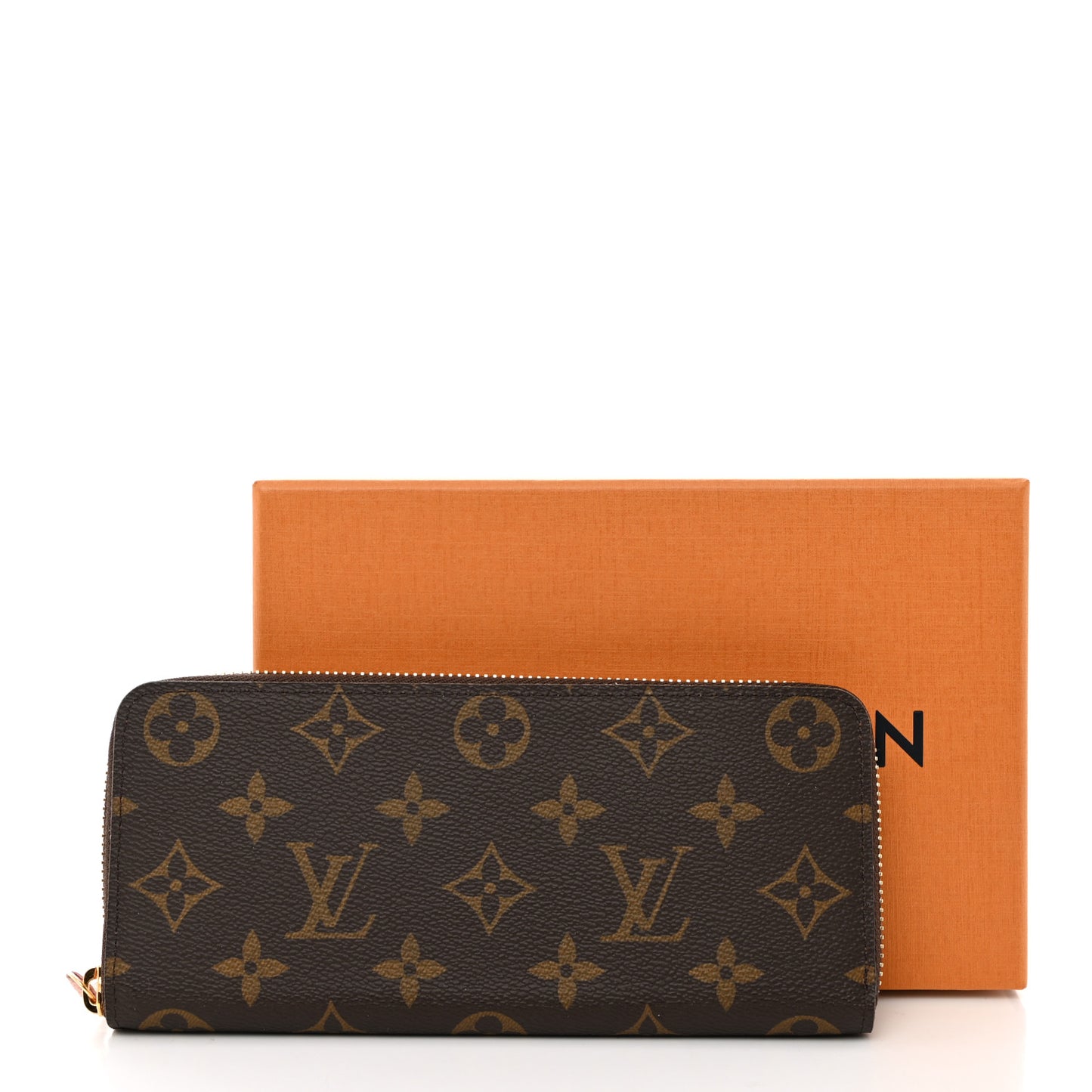 Monogram Clemence Wallet Rose Ballerine