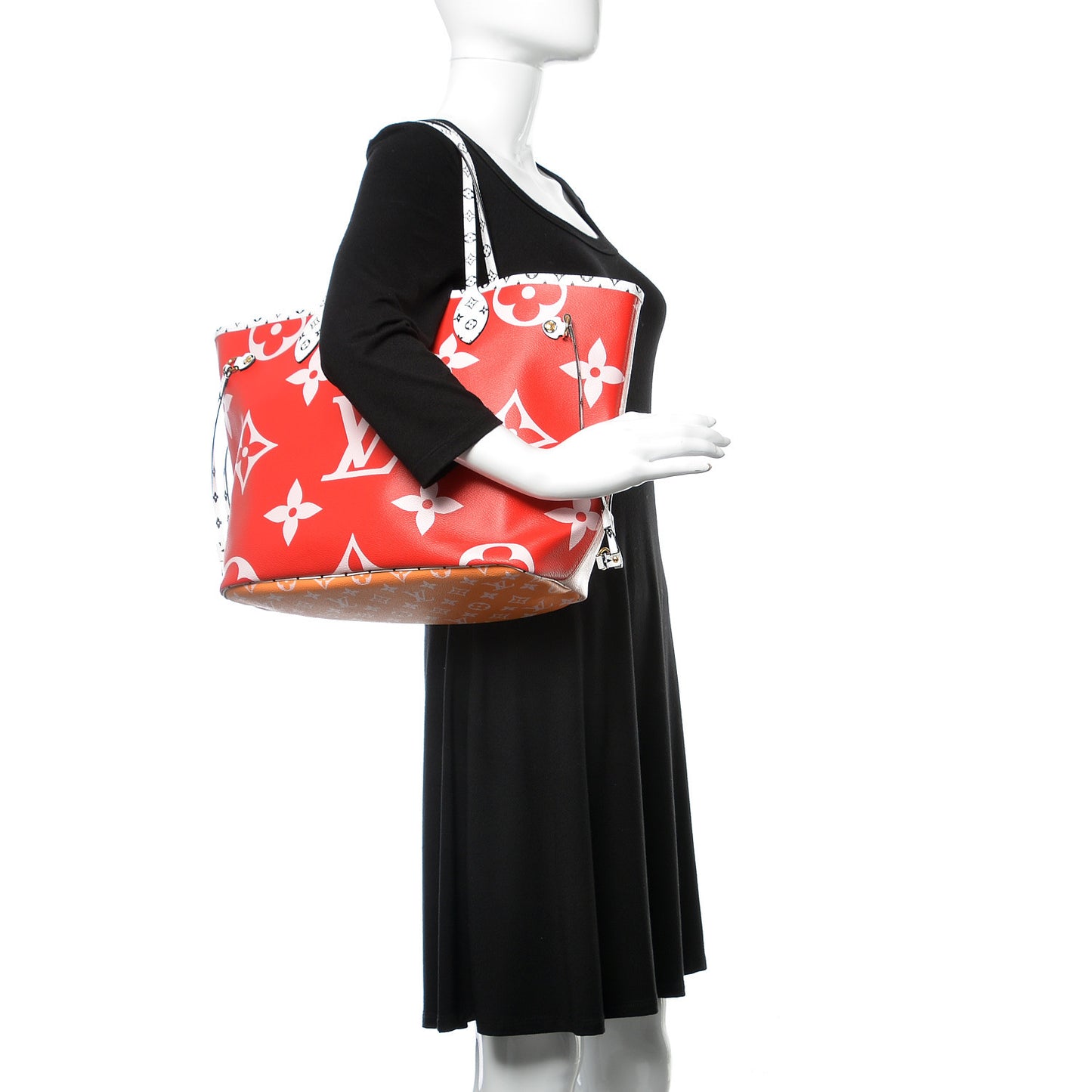 Monogram Giant Neverfull MM Rouge