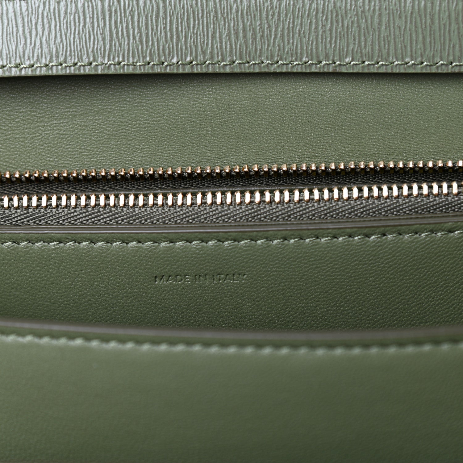 Celine Liege Calfskin Medium Classic Box Flap Bag Army Green 7 of 10