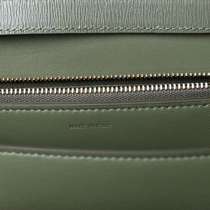 Celine Liege Calfskin Medium Classic Box Flap Bag Army Green 7 of 10