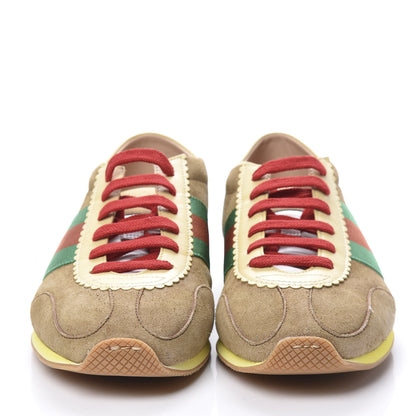 Gucci Suede Web Mens Rocket Sneakers 7 Nocciola Burro 2 of 9