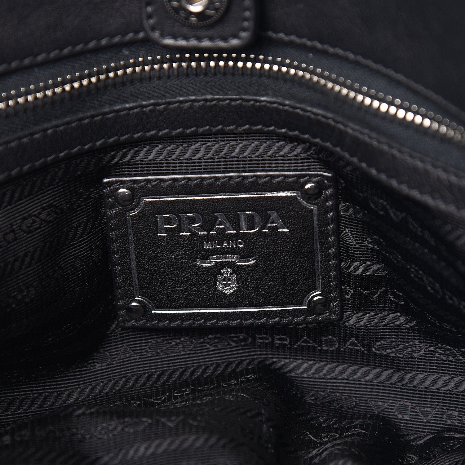 Prada Vitello Shine Bauletto Black 5 of 9