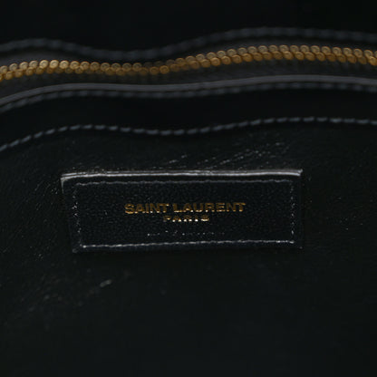 Saint Laurent Calfskin Small Manhattan Shopper Tote Black 6 of 9