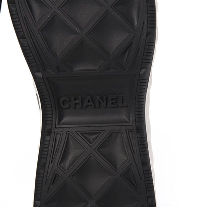 Chanel Velvet Calfskin Mixed Fibers CC Sneakers 39 Black 6 of 9