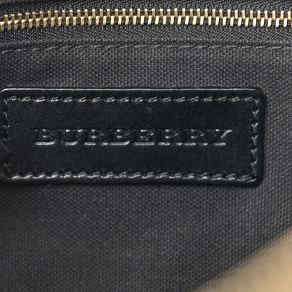 Burberry Bridle Calfskin House Check Small Orchard Bowling Bag Black 6 of 11