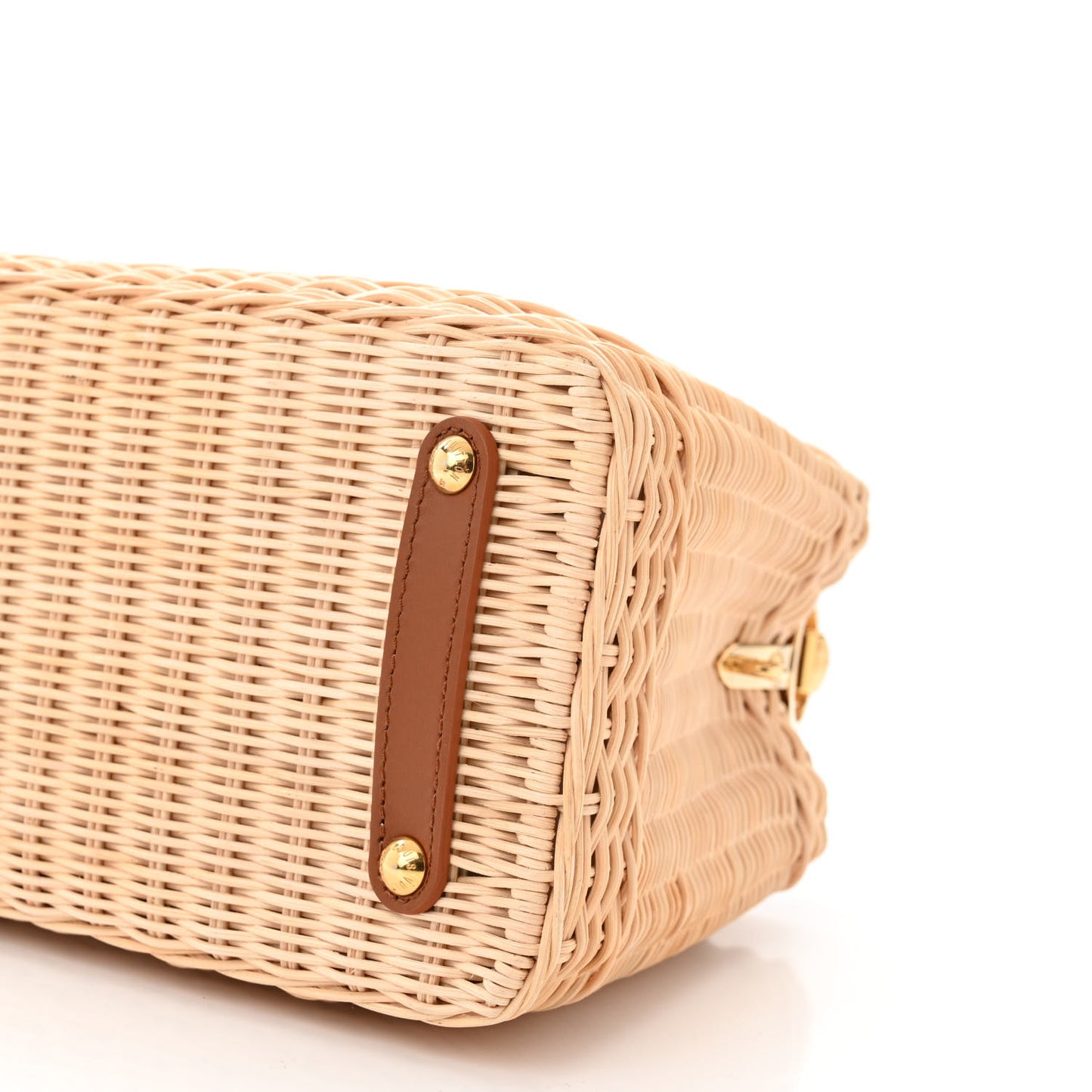 Rattan Calfskin Capucines BB Tan
