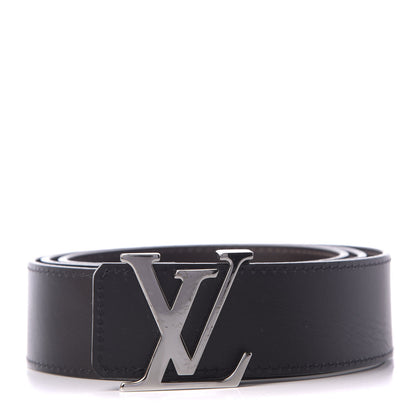 Louis Vuitton 40mm LV Initiales Belt 100 40 Dark Brown Black 1 of 5