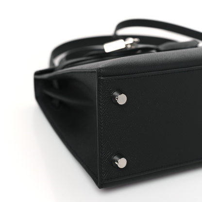 Hermes Epsom Kelly Sellier 25 Black 7 of 9
