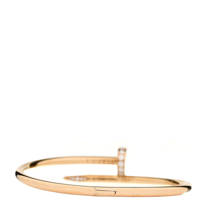 Cartier 18K Yellow Gold Diamond Juste Un Clou Bracelet 17 3 of 6
