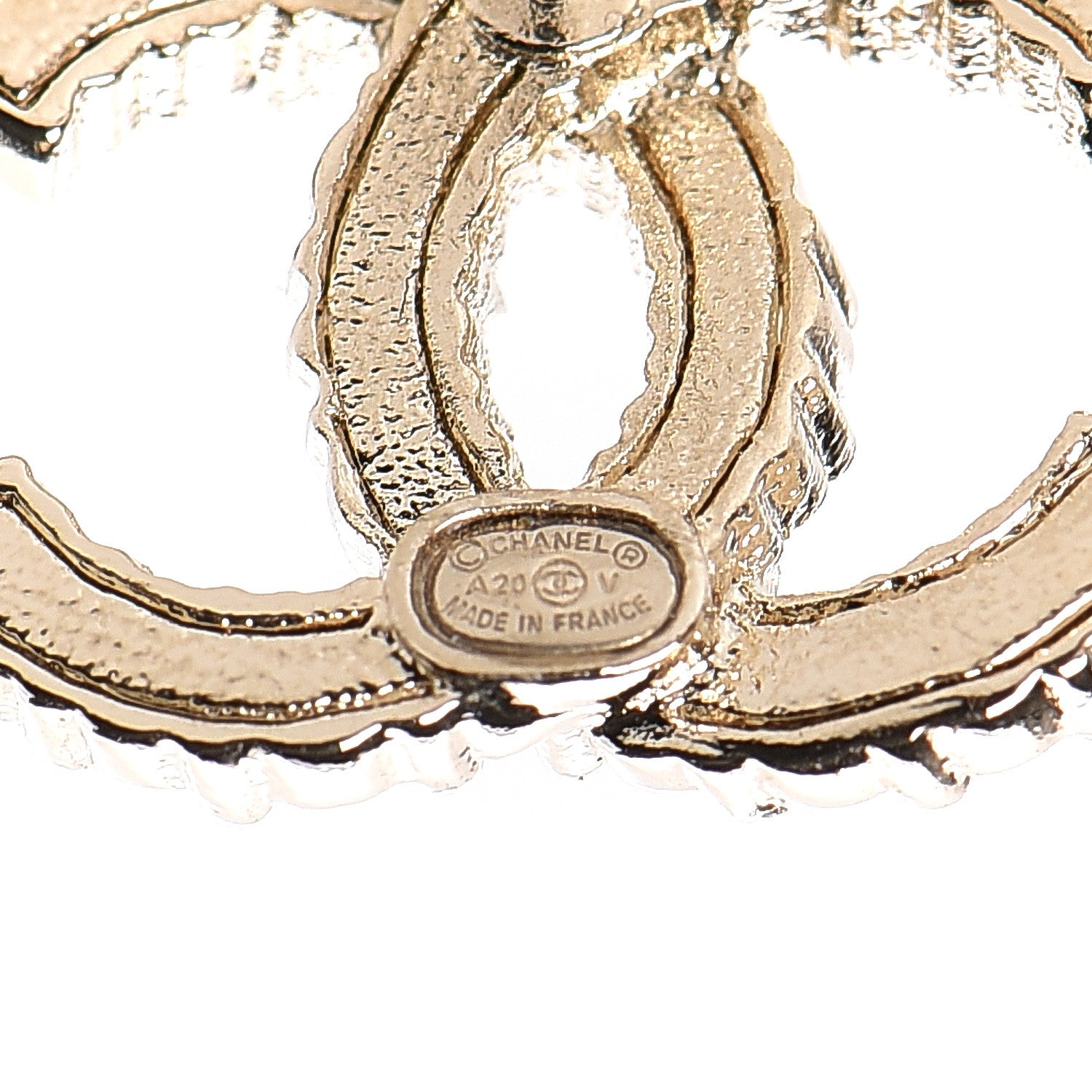 Chanel Crystal Over The Rainbow CC Earrings Gold Multicolor 4 of 5