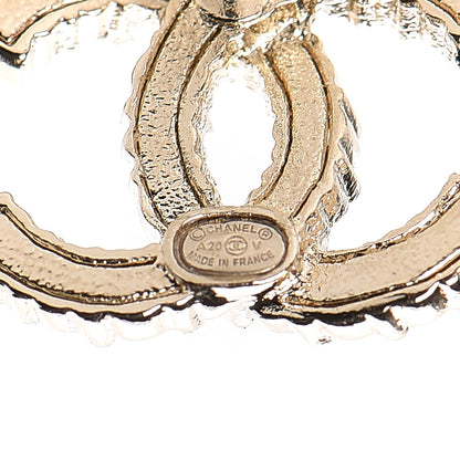 Chanel Crystal Over The Rainbow CC Earrings Gold Multicolor 4 of 5