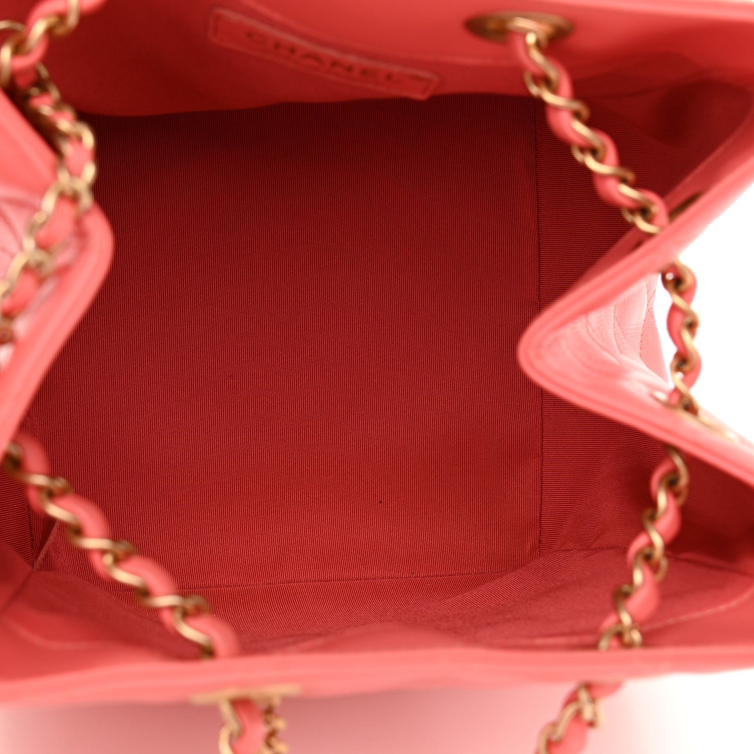 Chanel Calfskin Quilted Bucket Bag Pink 8 of 11