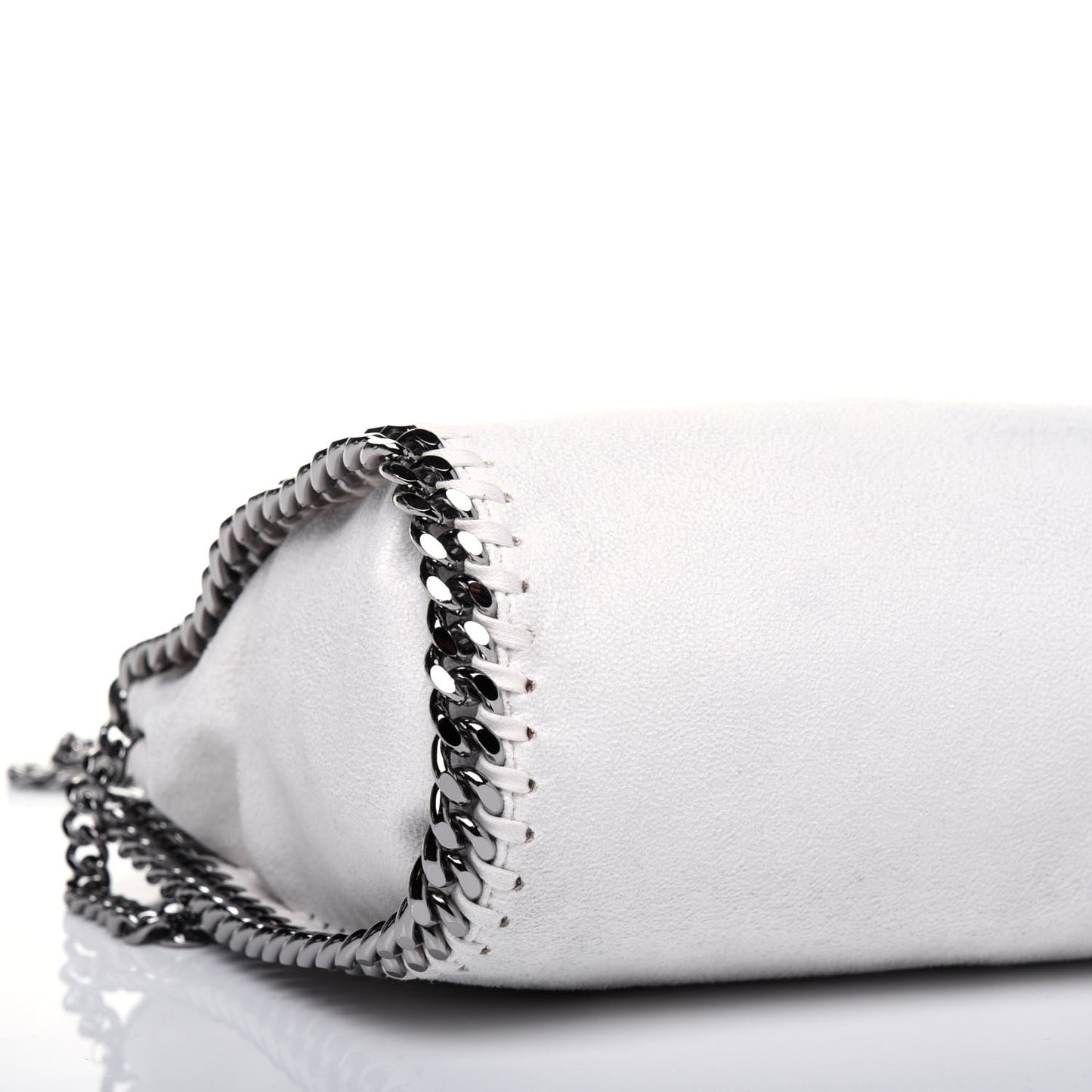 Shaggy Deer Mini Falabella Fold Over Tote Chalk