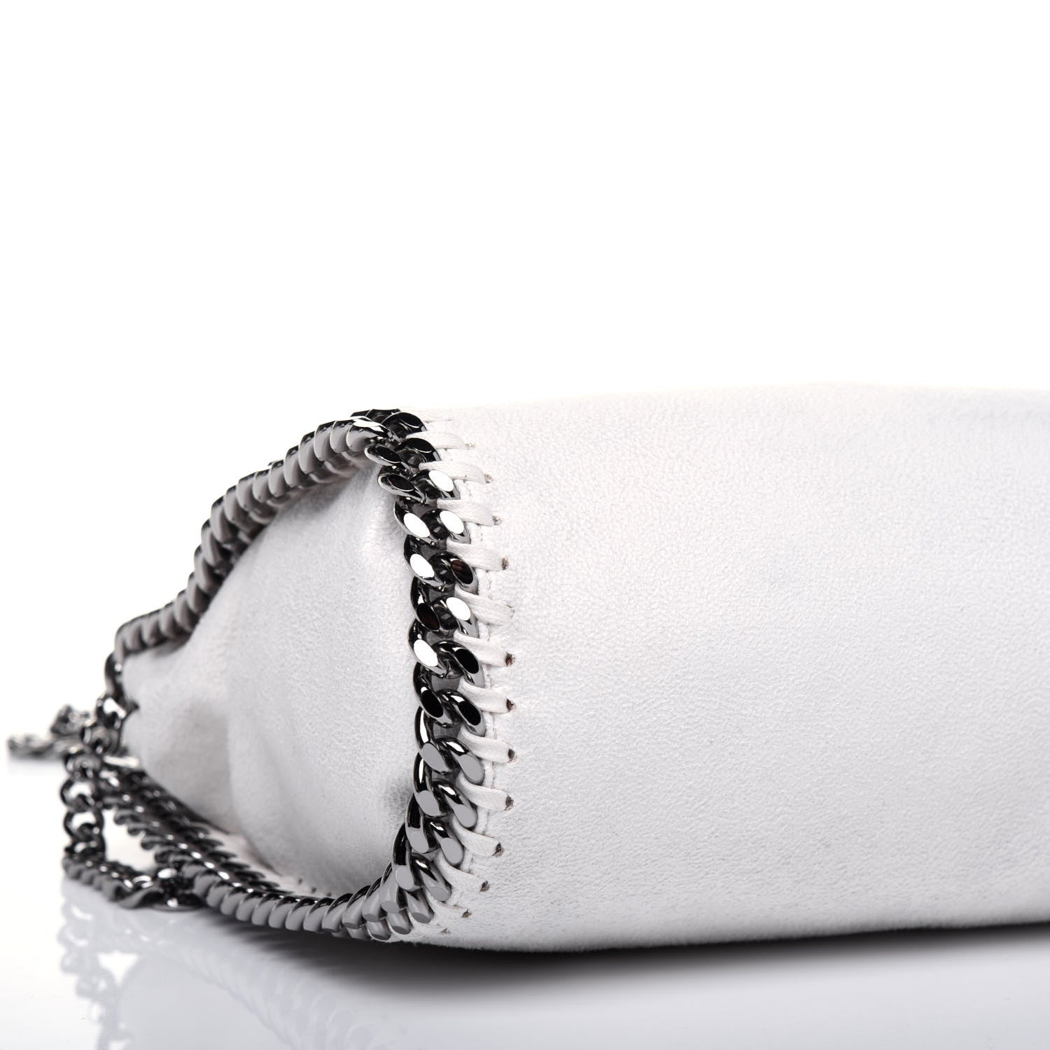 Stella McCartney Shaggy Deer Mini Falabella Fold Over Tote Chalk 10 of 13