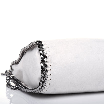 Stella McCartney Shaggy Deer Mini Falabella Fold Over Tote Chalk 10 of 13