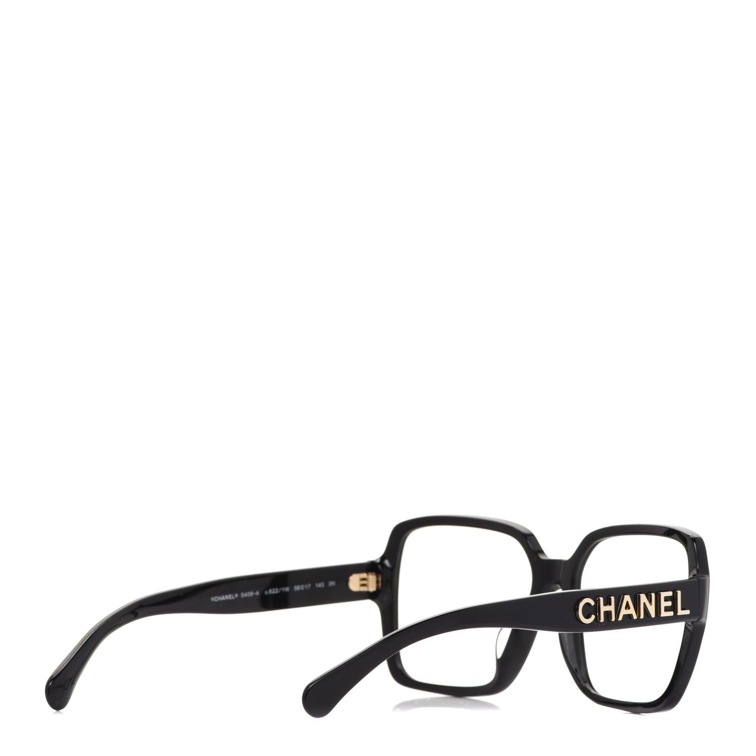 Chanel Acetate Square Eyeglasses 5408 Black 4 of 7
