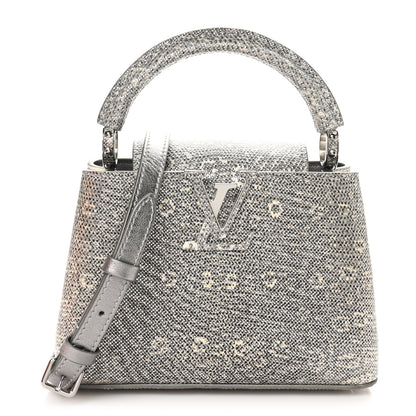 Louis Vuitton Lizard Mini Capucines Argento 1 of 10