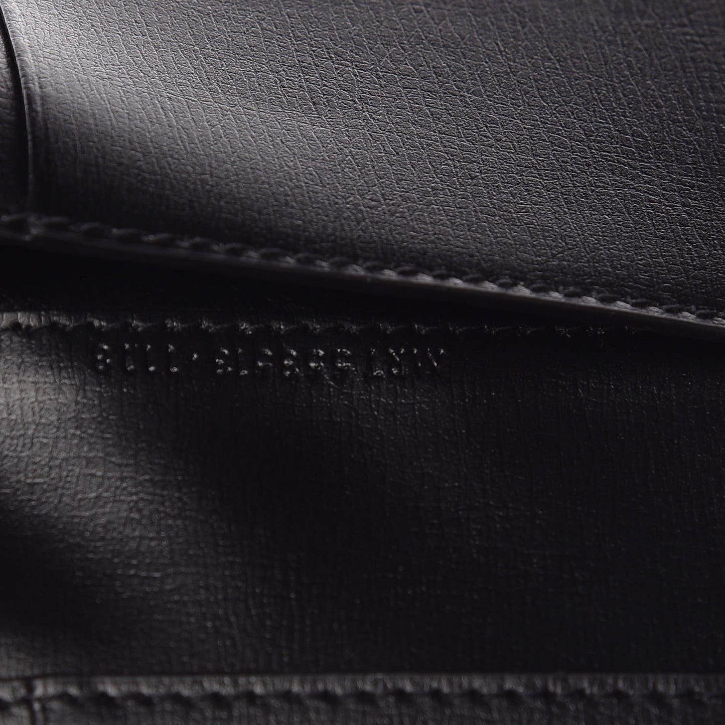 Calfskin Fragments Flap Wallet Black