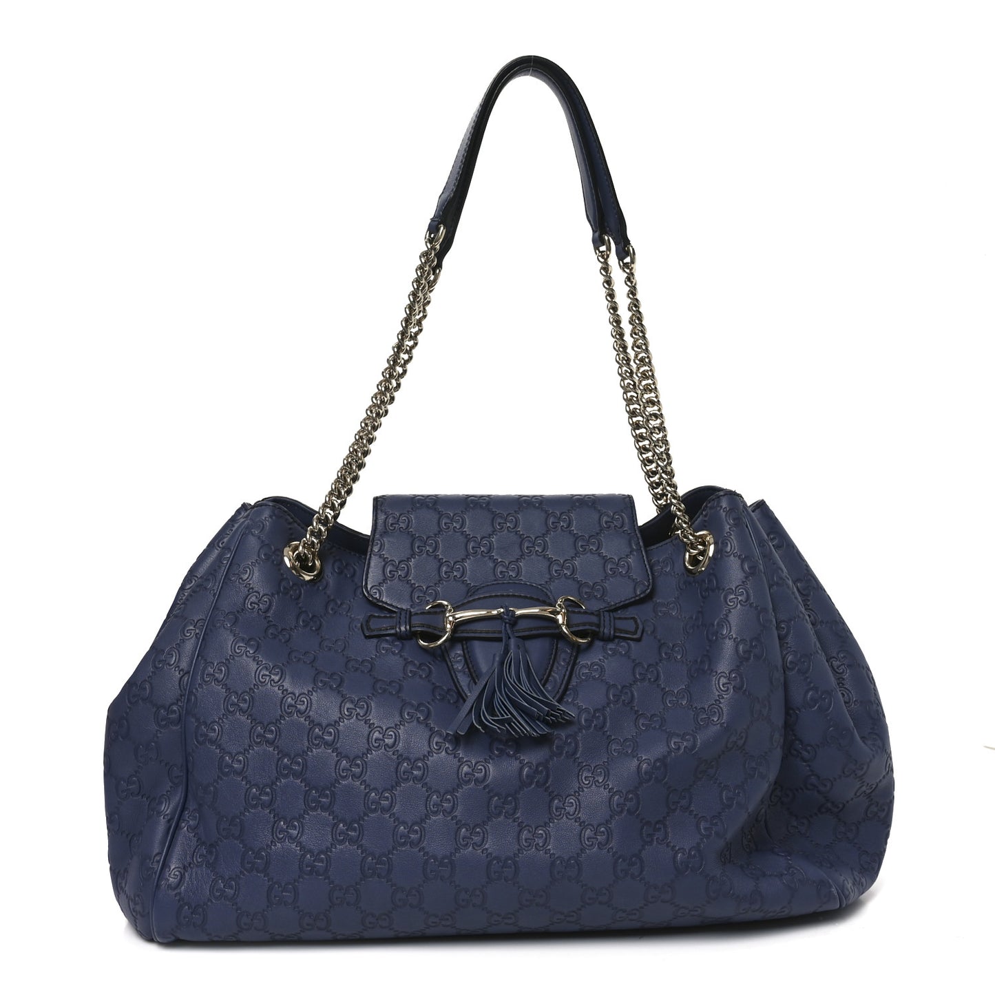 Guccissima Medium Emily Hobo Blue