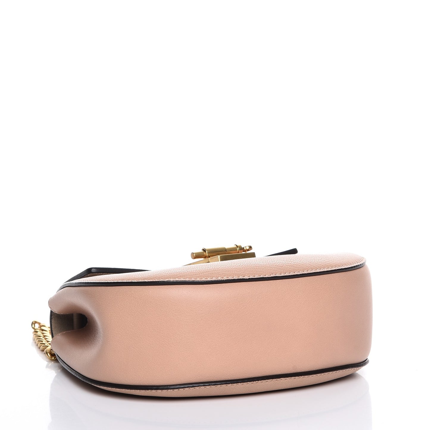 Goatskin Mini Drew Shoulder Bag Biscotti Beige