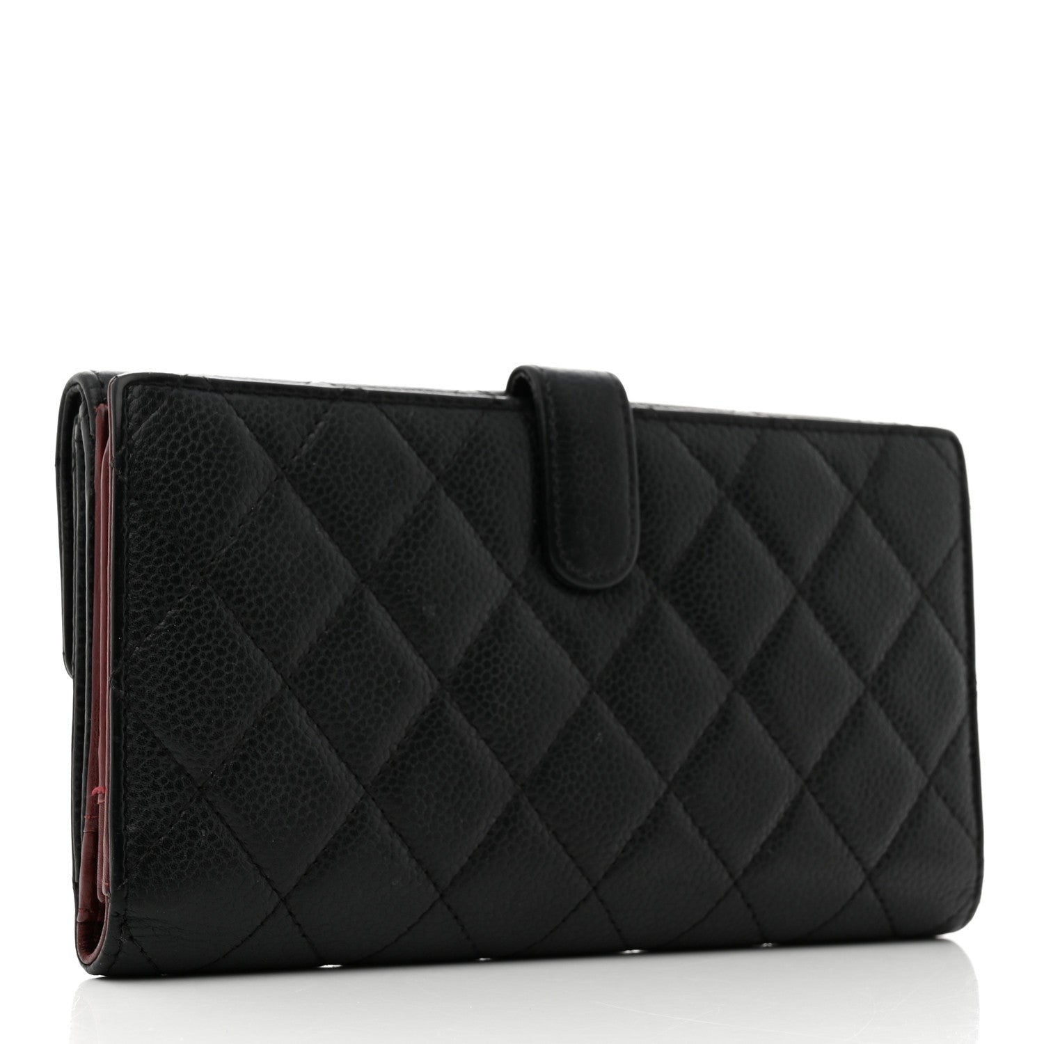 Chanel Caviar Quilted CC Long Double Wallet Black 3 of 11