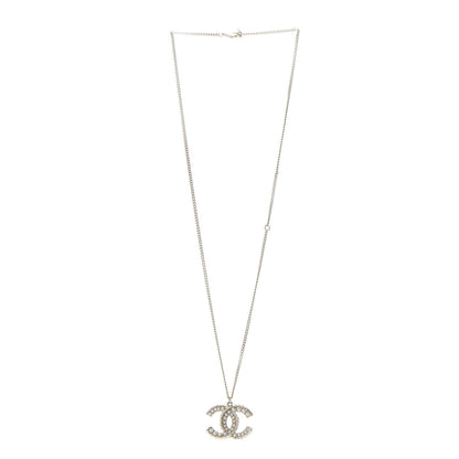 Chanel Pearl CC Pendant Necklace Gold 1 of 5