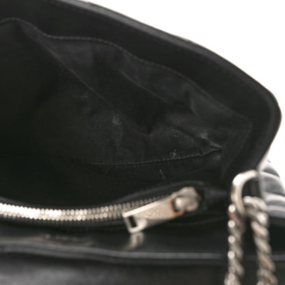 Saint Laurent Calfskin Y Quilted Monogram Small Loulou Chain Satchel Black 5 of 11