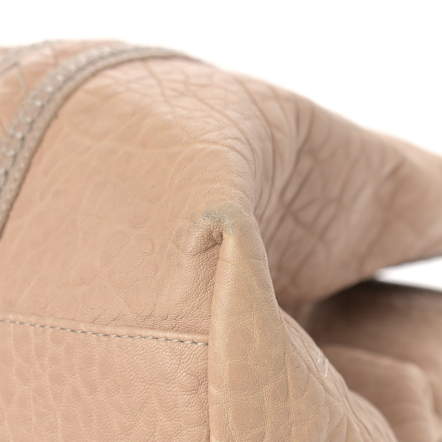 Nappa Intrecciato Punto Mocassino Roma Tote Cloth