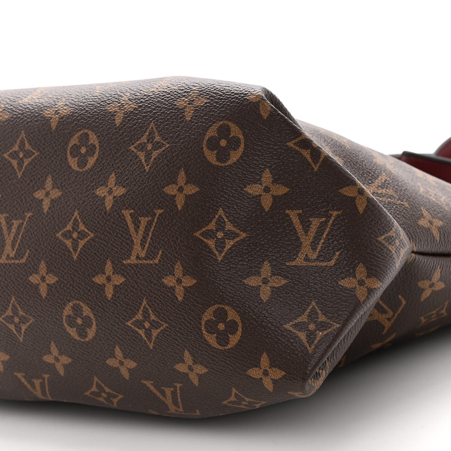 Monogram Flower Zipped Tote MM Bordeaux