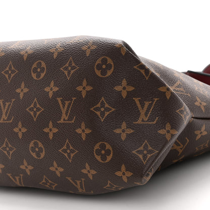 Louis Vuitton Monogram Flower Zipped Tote MM Bordeaux 9 of 10