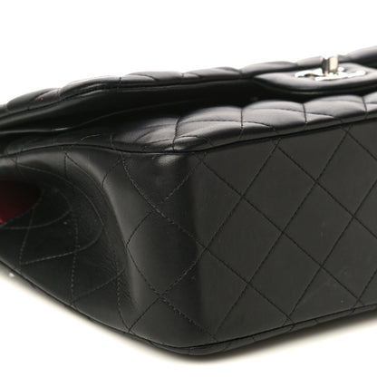 Chanel Lambskin Quilted Jumbo Double Flap Black 9 of 22