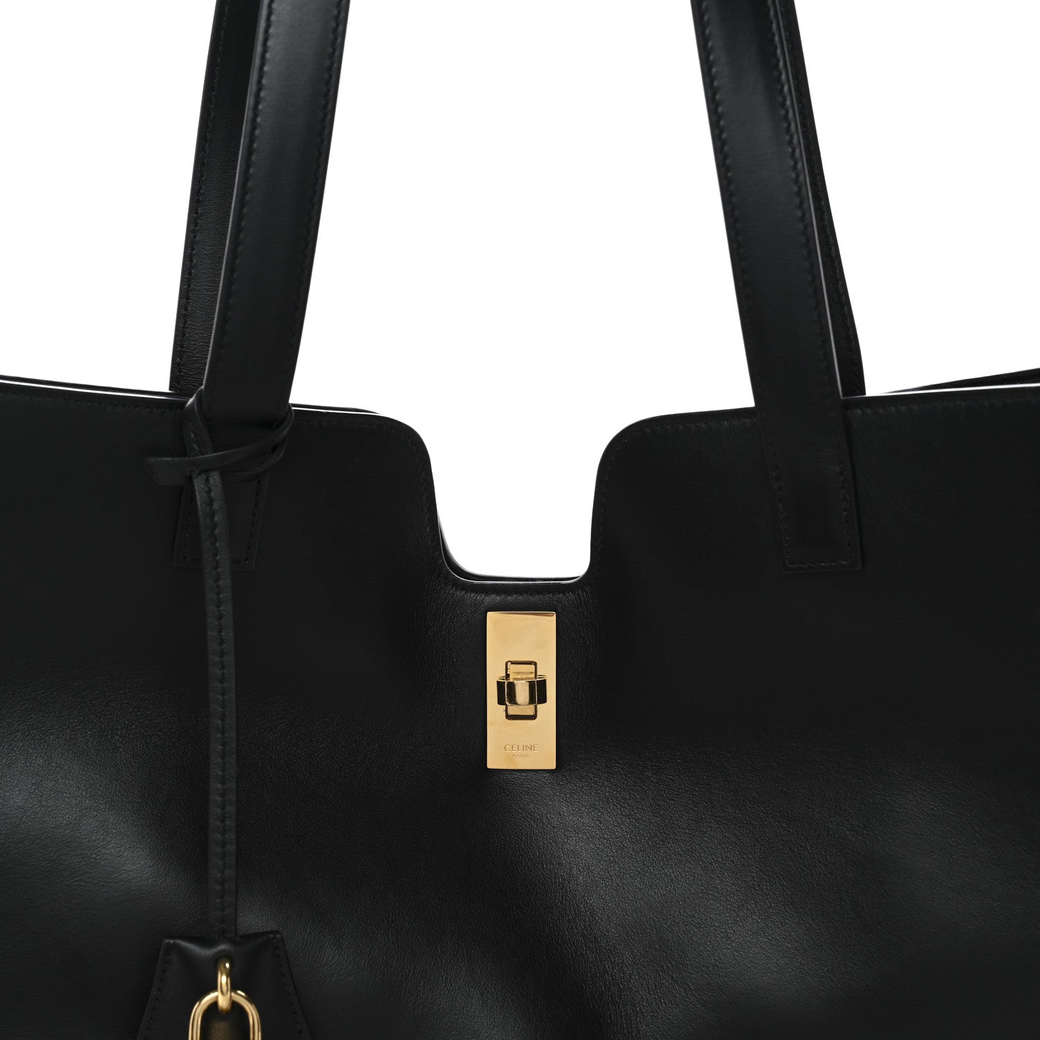 Celine Smooth Calfskin Cabas 16 Bag Black 7 of 9