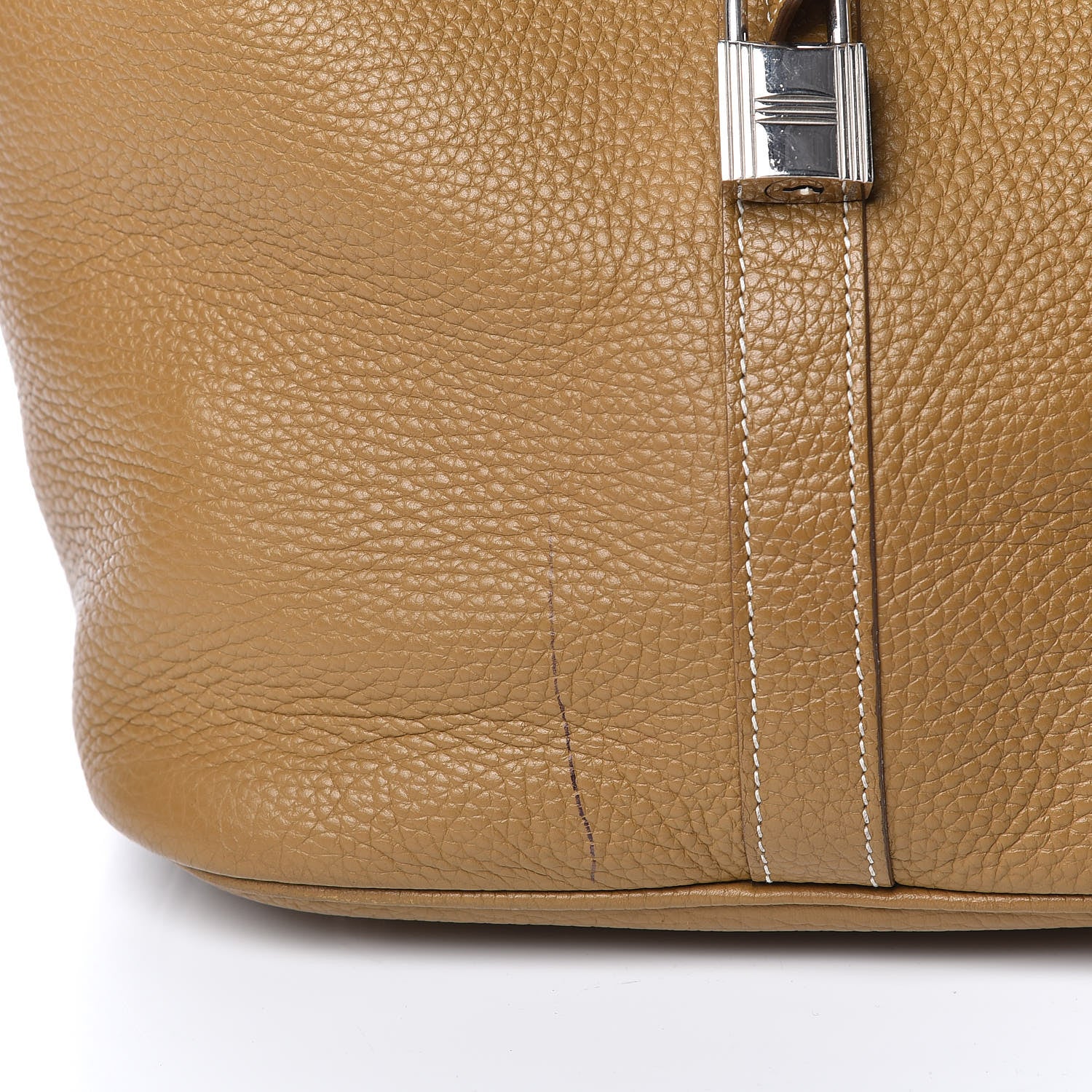 Hermes Taurillon Clemence Picotin Lock TGM Kraft 8 of 16